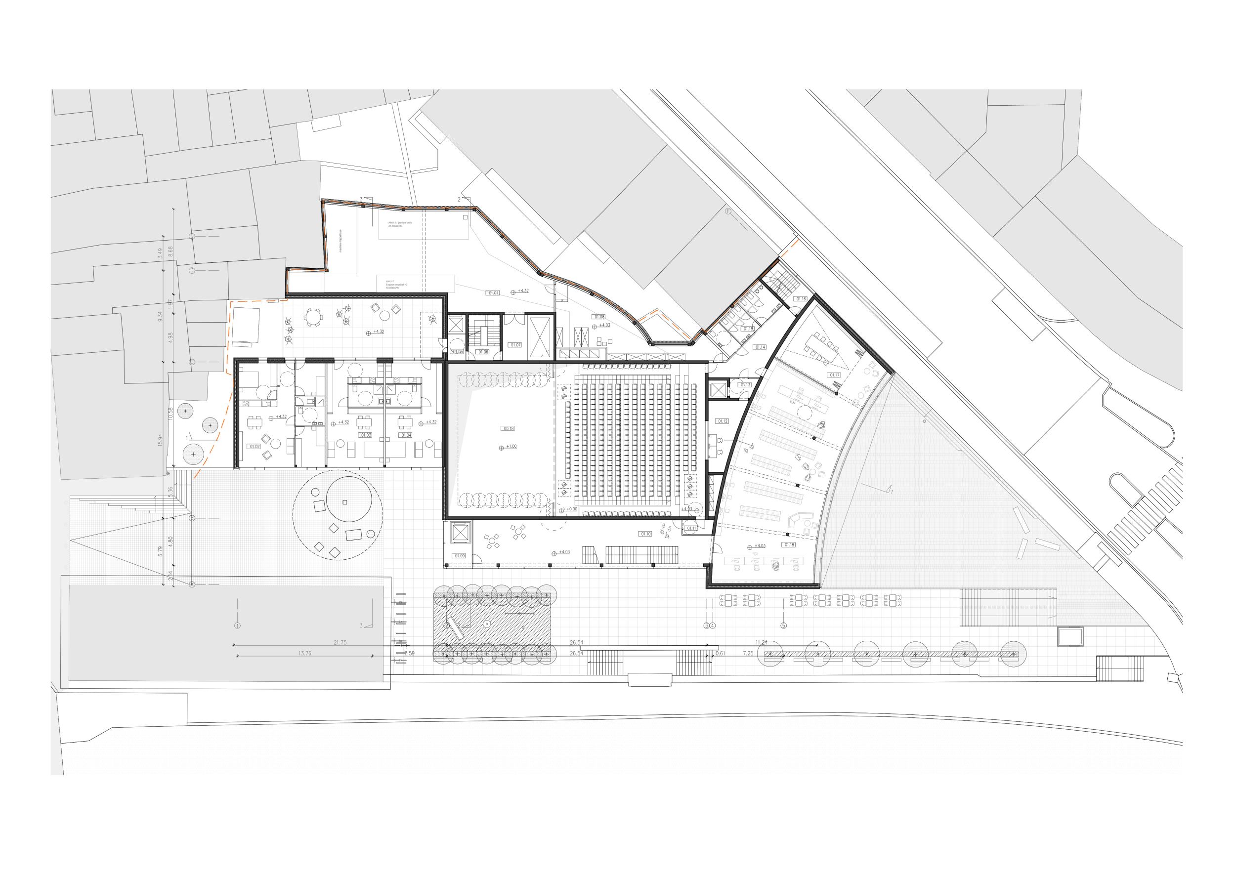 195.V+.Maison de la culture.Plans.+1 LD