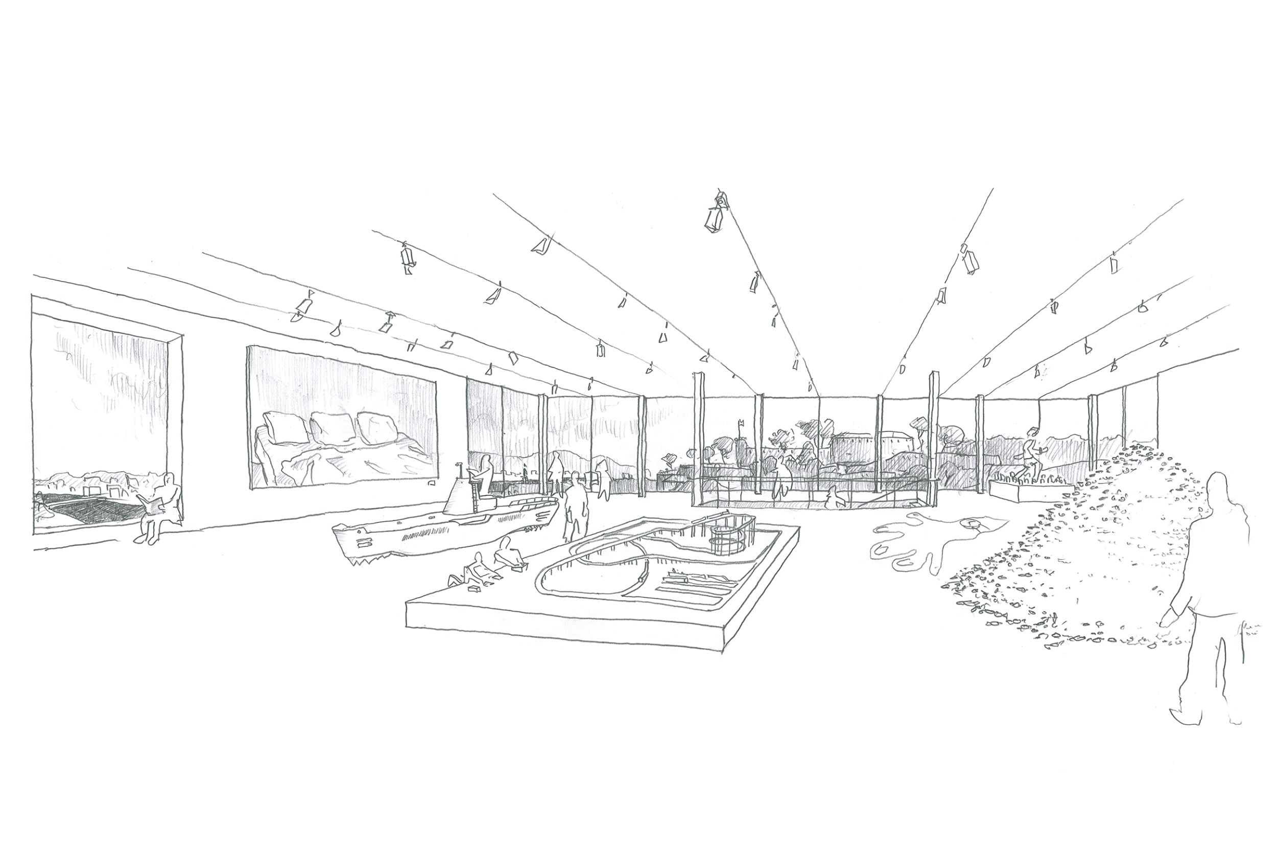 195.V+.Maison de la culture.Dessin.des.expo temporaire LD