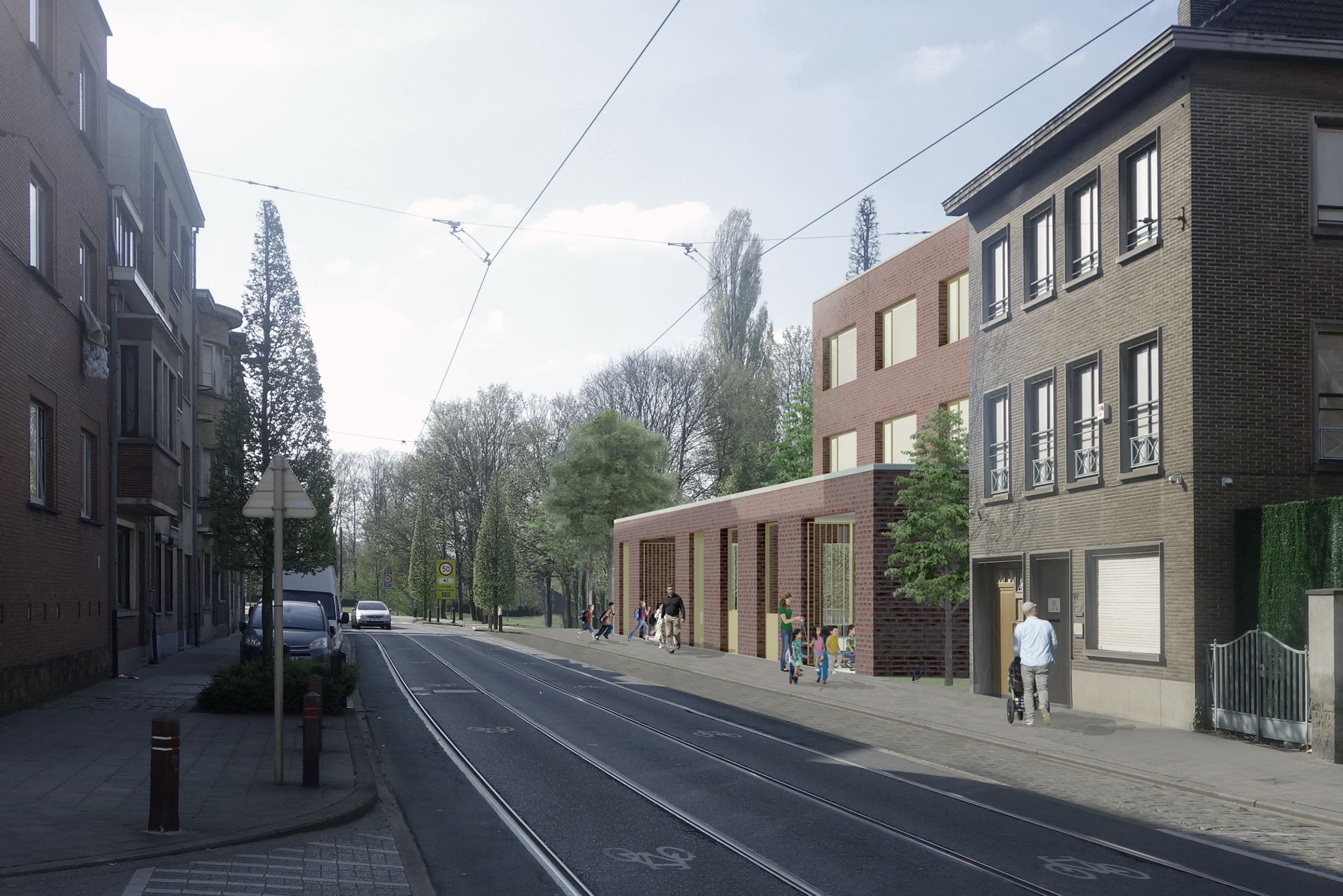 191.V+.Ecole Forest.Image.vue rue LD