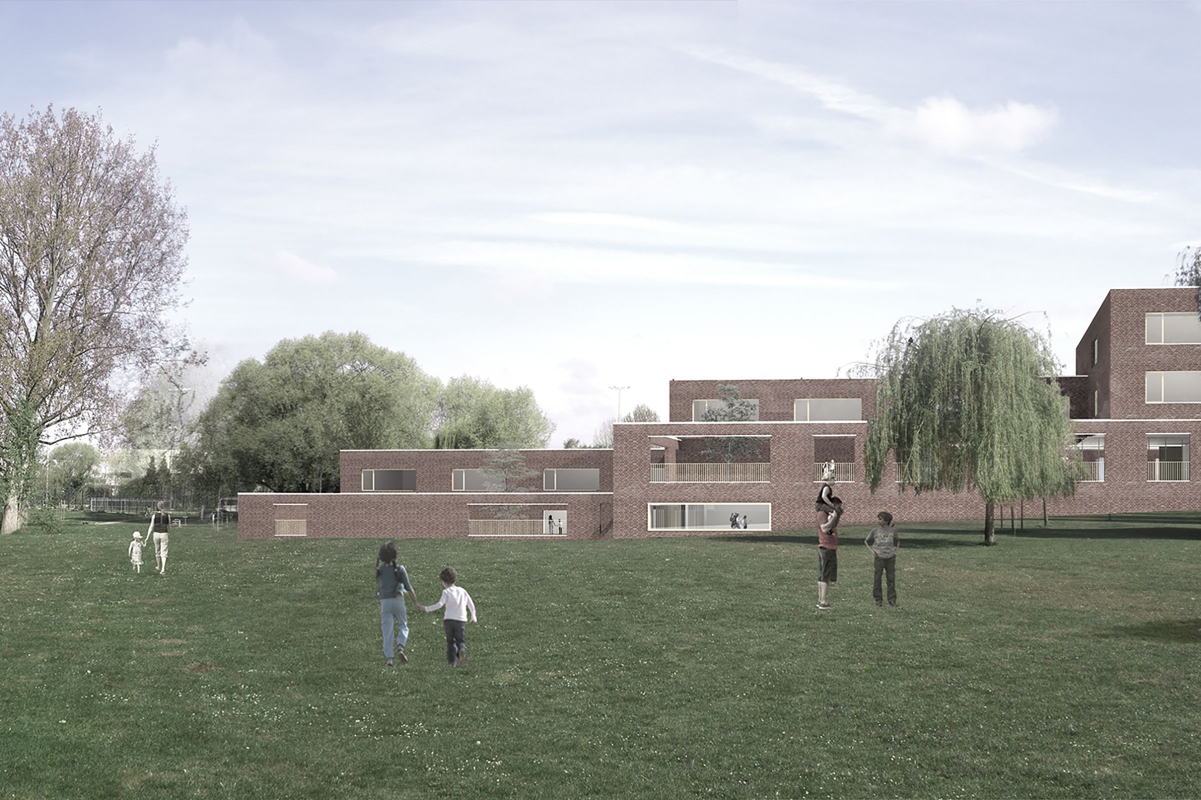 191.V+.Ecole Forest.Image.vue parc grande  face2 LD
