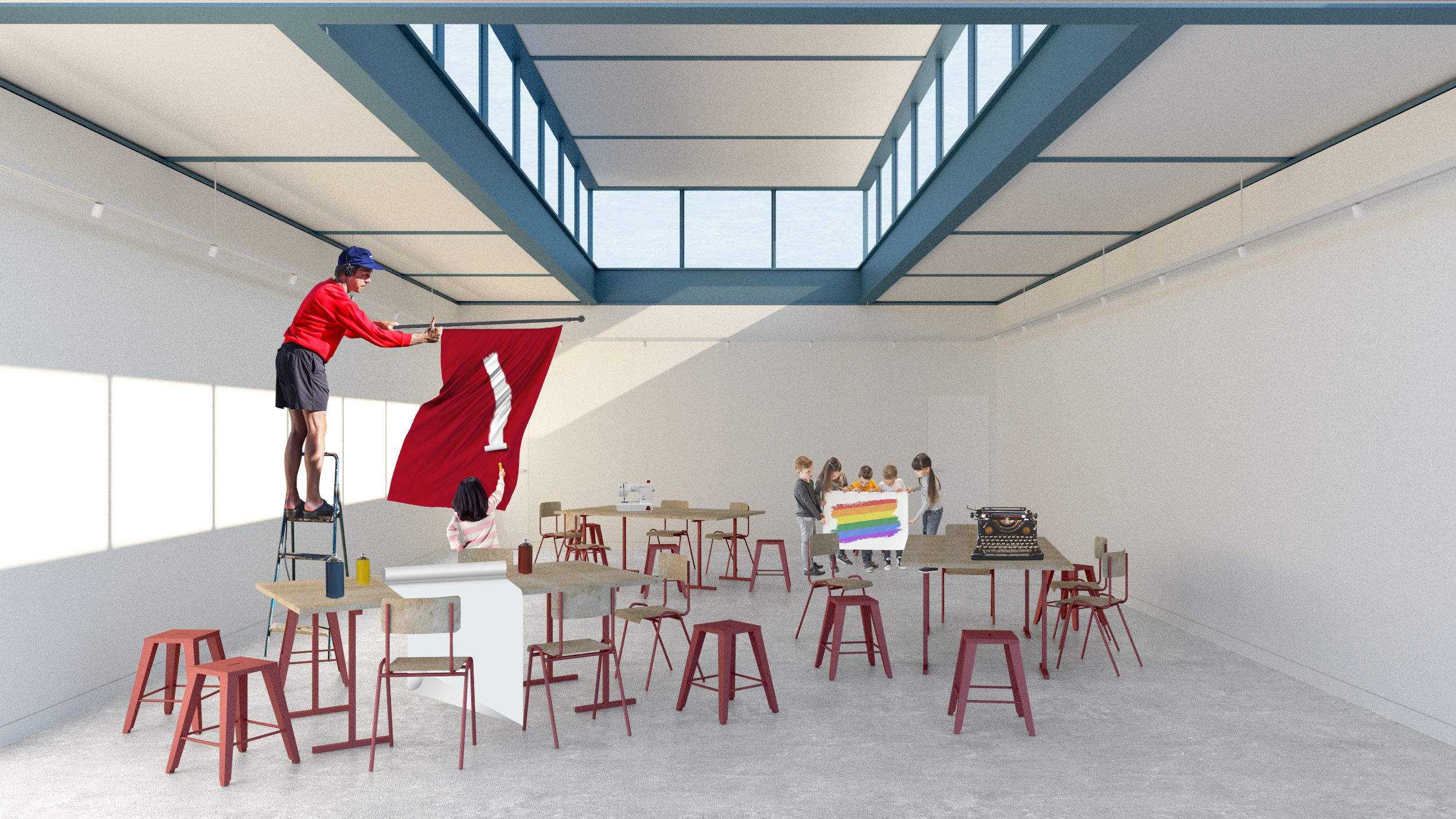 V+ . 251 . Musée résistance . Salle poly . Atelier 